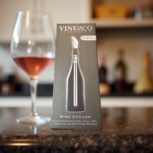 Silver Wine Chiller with Chill Rod